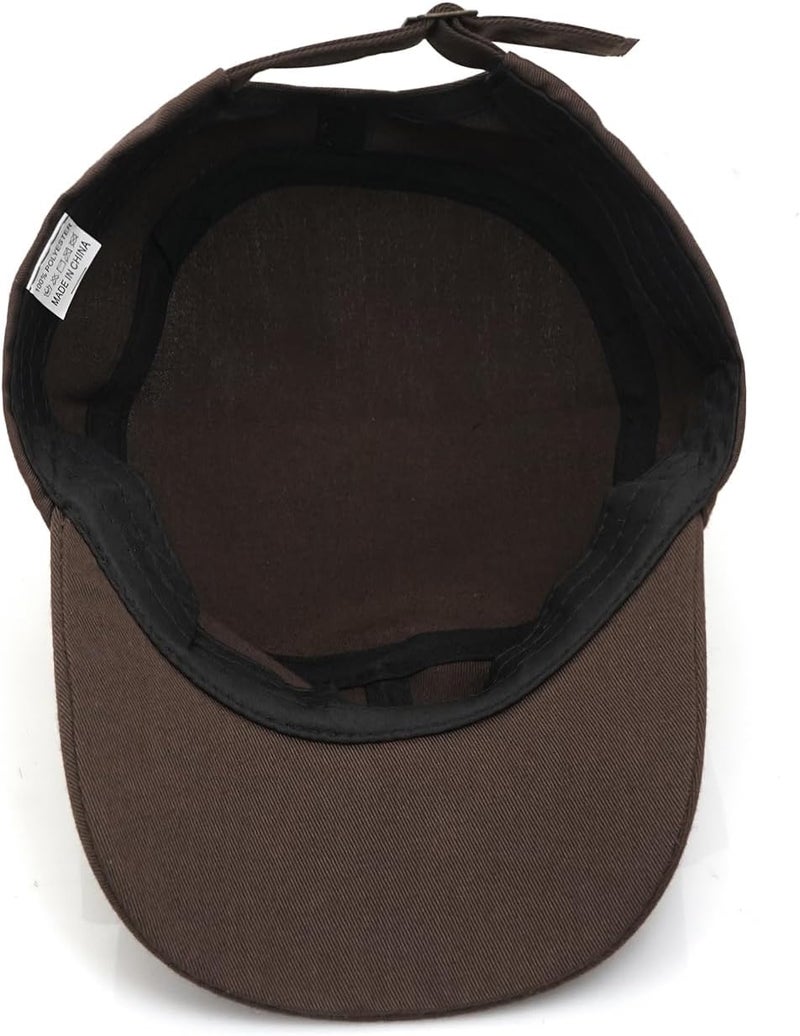 WULIQIUQIU Unisex Basic Cadet Army Caps Everyday Military Style Hat - Image 4
